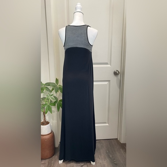 Vince Chambray Back Maxi Dress Black XS - Picture 3 of 5